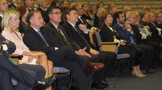 Asistentes al acto celebrado en la Ciudad de la Justicia de Valencia